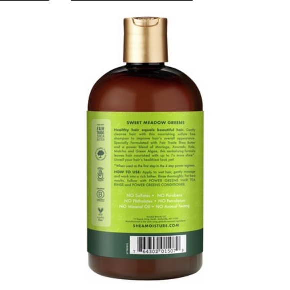 Shea Moisture Power Greens Moringa Avocado Shampoo - Picture 3 of 7